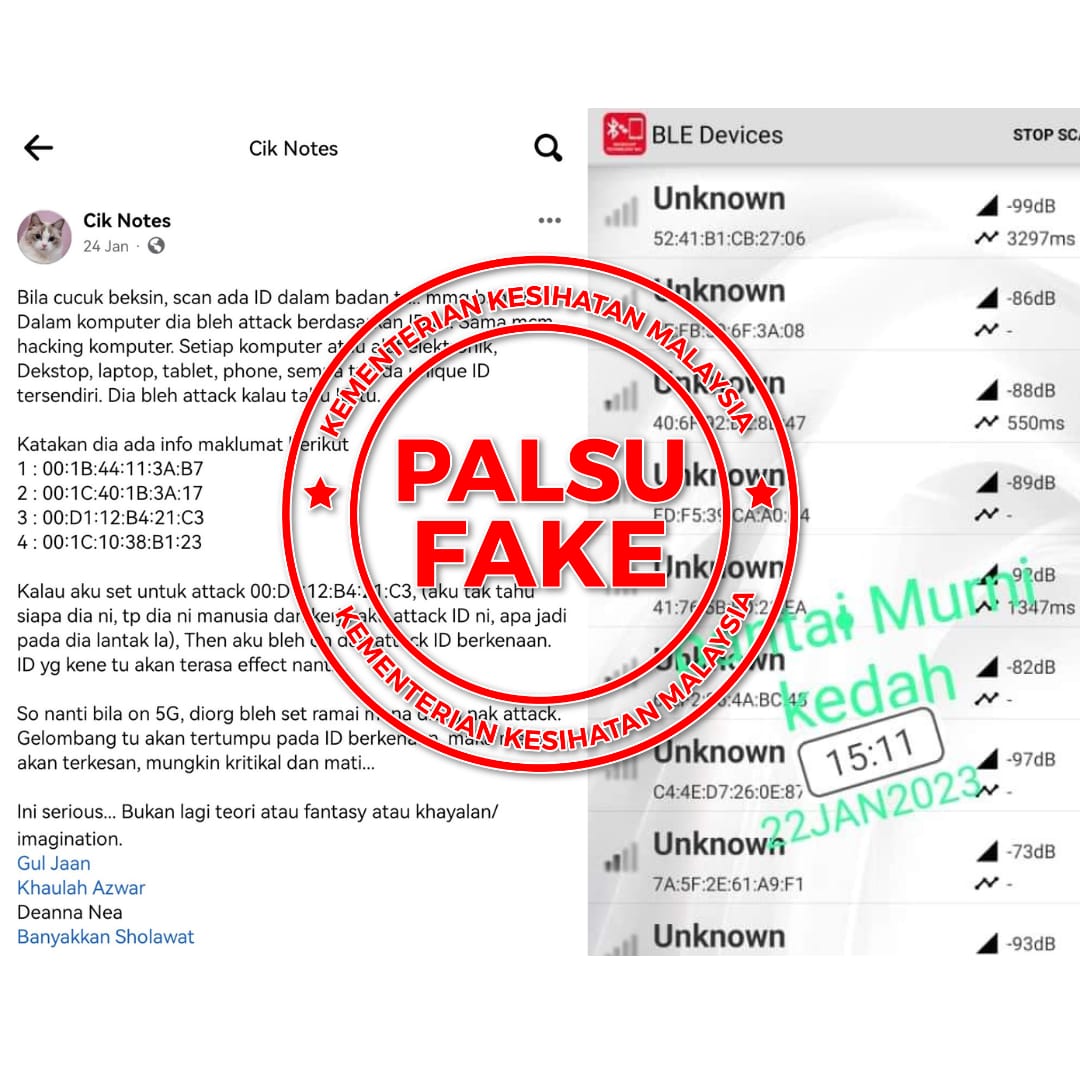 MoH fake news