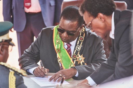 ZIMBABWE-POLITICS-MNANGAGWA