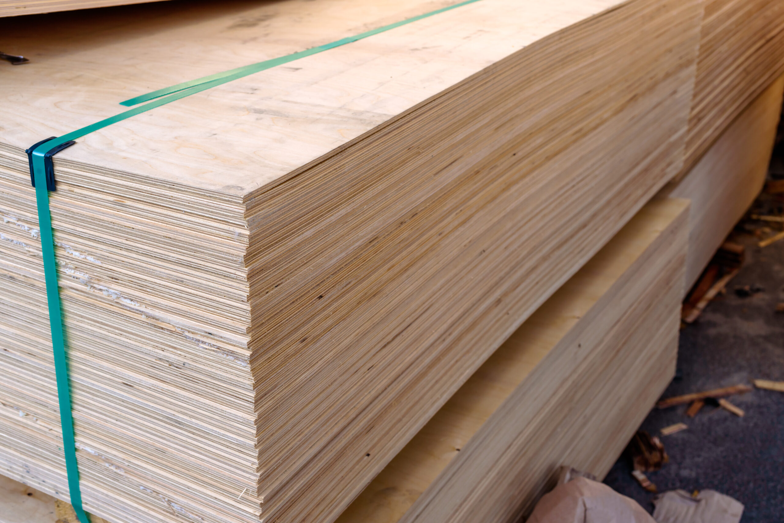 Sheets,Of,Stacked,Plywood,In,Lumberyard