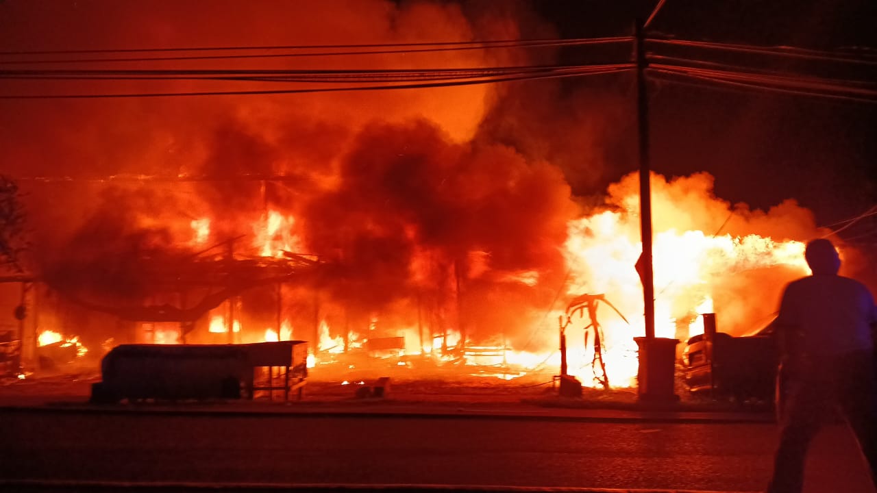 Fire destroys three houses, another damaged