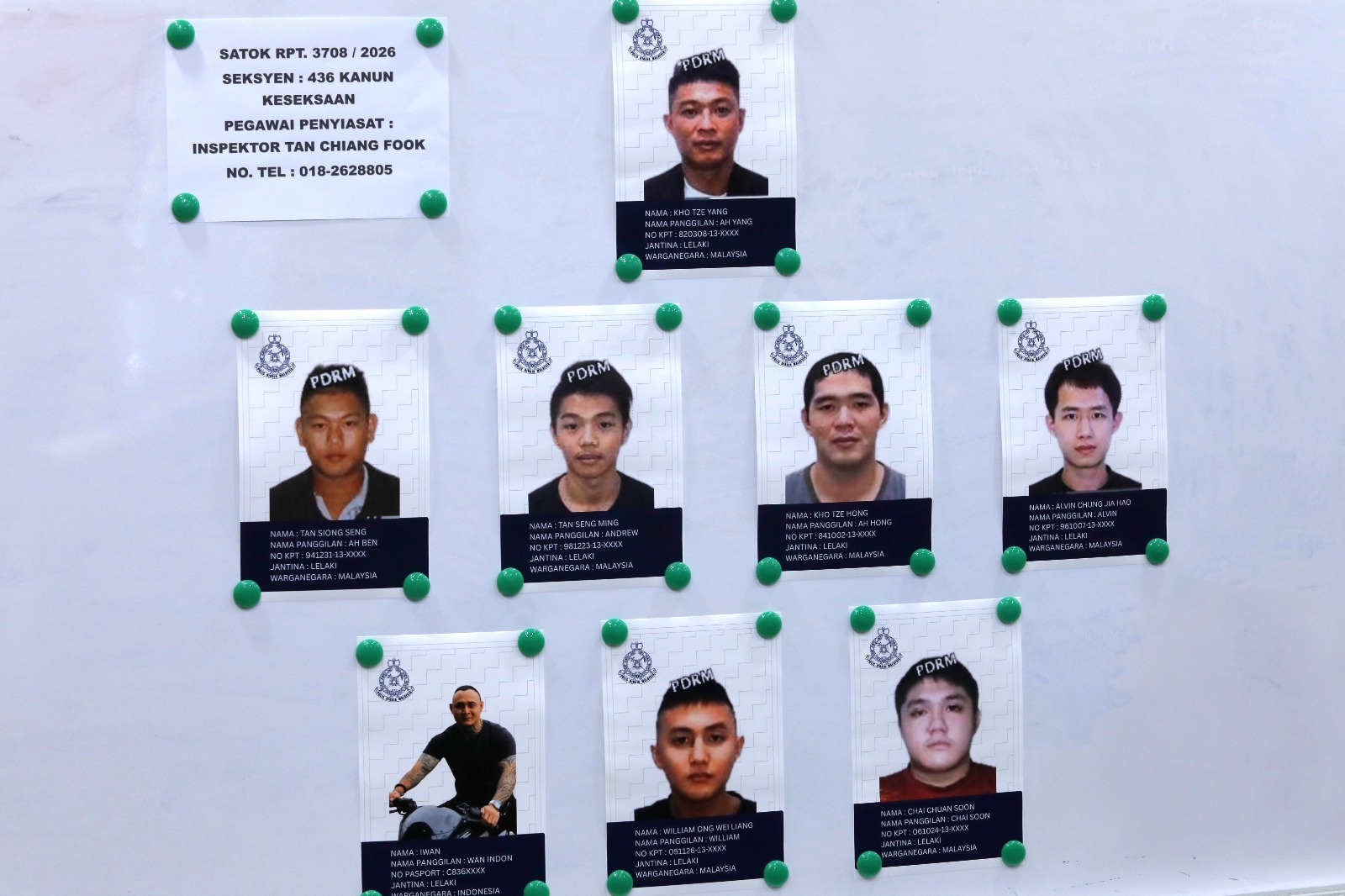Arson probe: Five arrested, eight sought