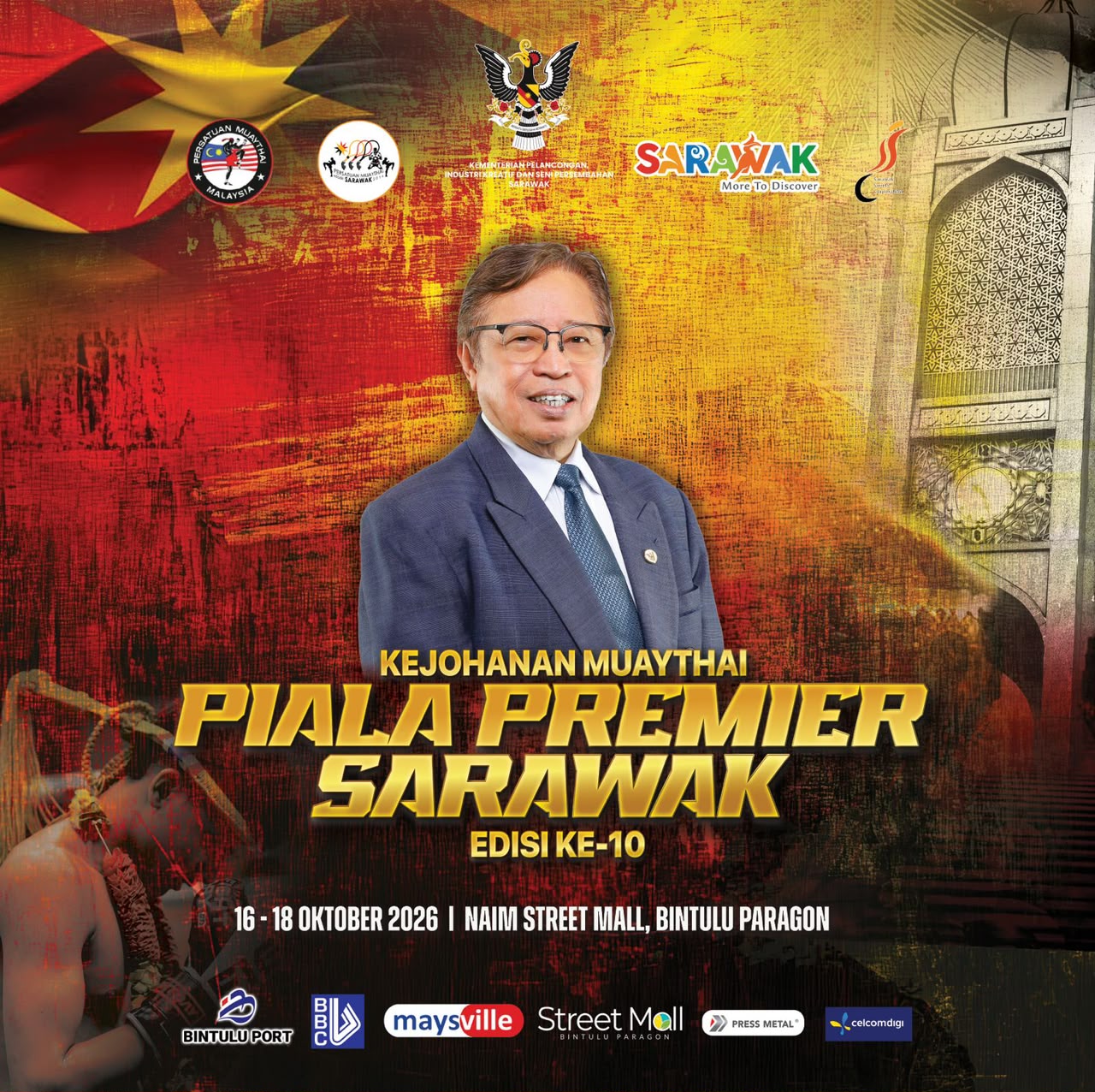 Eight nations converge in Bintulu for Premier Cup muaythai showdown
